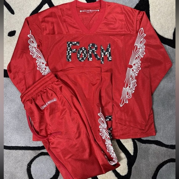 COPY - Chrome Hearts Mesh Red Form Jersey Set (Size M) - Picture 7 of 9